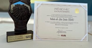 Mata de São João é única cidade na Bahia premiada na categoria Tempo Integral no Prêmio MEC da Educação Brasileira
