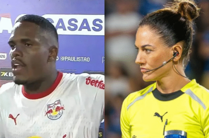 Bragantino aplica punição a zagueiro por declaração machista contra árbitra