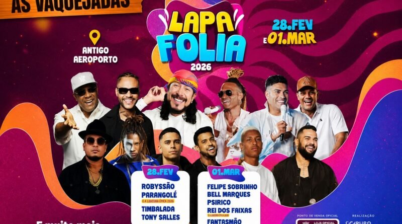 Lapa Folia 2026 encerra edição histórica e Banda Vaqueirão é um dos grandes destaques da festa