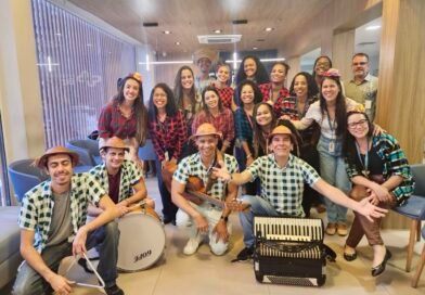 Forró itinerante leva clima junino a pacientes e colaboradores de hospital