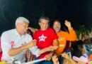 Jerônimo Rodrigues realiza caminhada em Catu com presença de Radiovaldo Costa